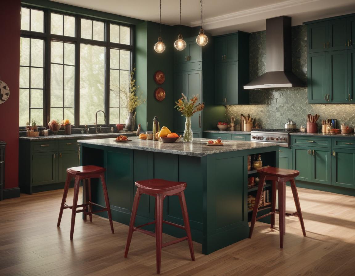 A contemporary kitchen with a built-in wine fridge and a sleek home bar corner.