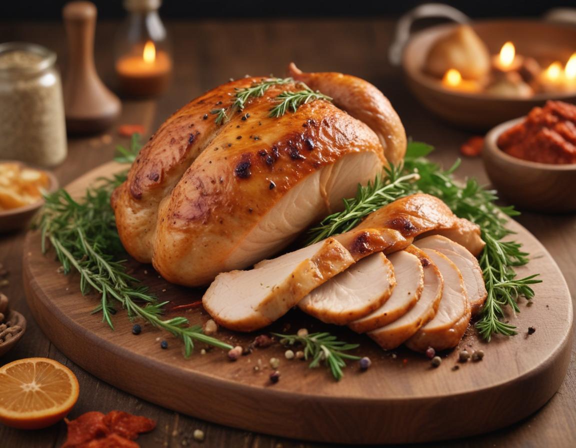 A cozy kitchen with a family eating and vibrant dish preparation