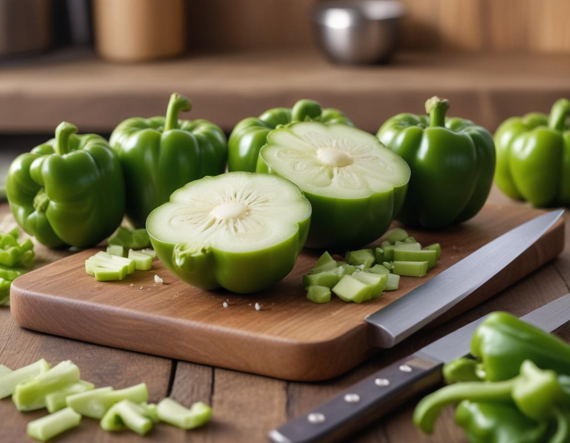 Ingredients for Cajun gumbo laid out on a wooden table