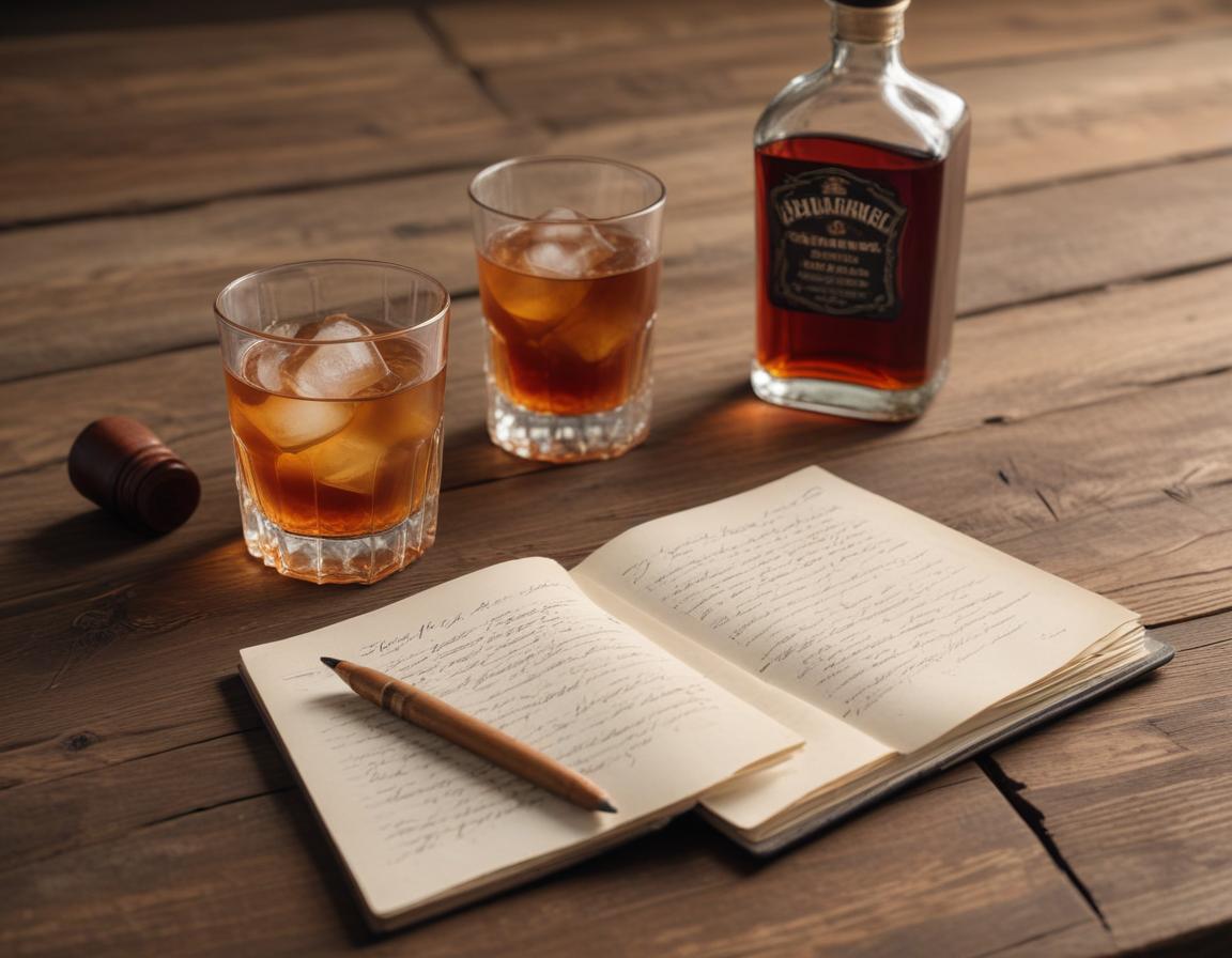 Bartender mixing a smoky Old Fashioned cocktail with infused syrups