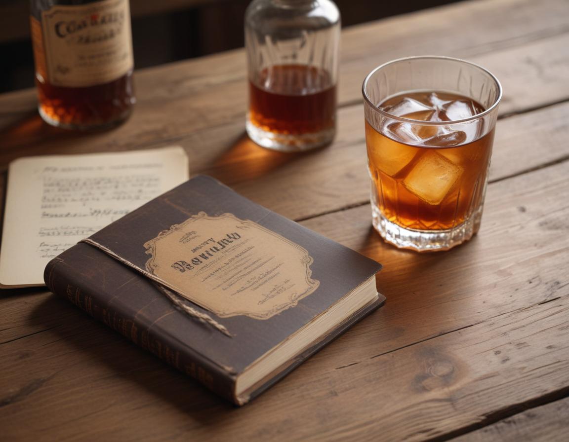 Elegant Manhattan served with garnished cherry pick